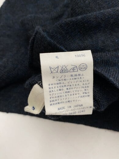 商品画像：ニット・セーター(薄手)/2/ウール/NVY/無地/5128031 5