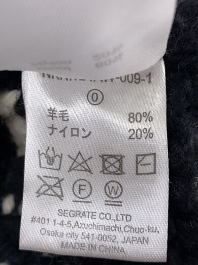 商品画像：24AW/Heart pattern/ニット・セーター(厚手)/ウール/BLK/NKNIT24AW-009-1 4