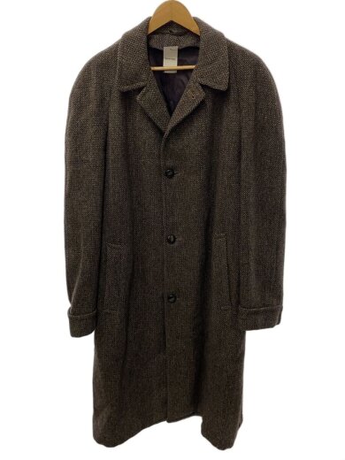 商品画像：70s/ツイードチェスターコート/ウール/BRW/チェック 1