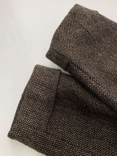 商品画像：70s/ツイードチェスターコート/ウール/BRW/チェック 6