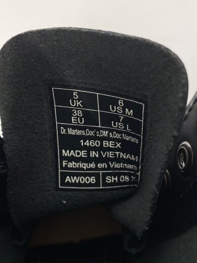 商品画像：8ホールブーツ/レースアップブーツ/UK5/BLK/レザー/1460 BEX// 5