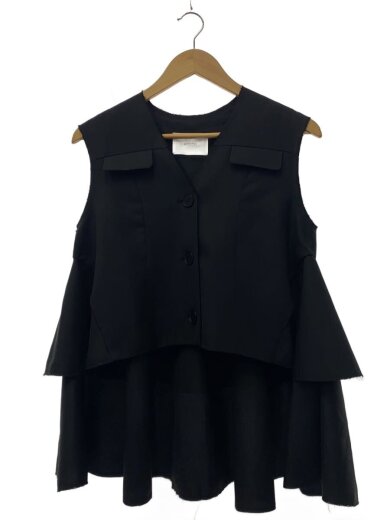 商品画像：HYEON/Blossom Gilet/ジレベスト/FREE/ポリエステル/BLK/HY25SSJK-04 1