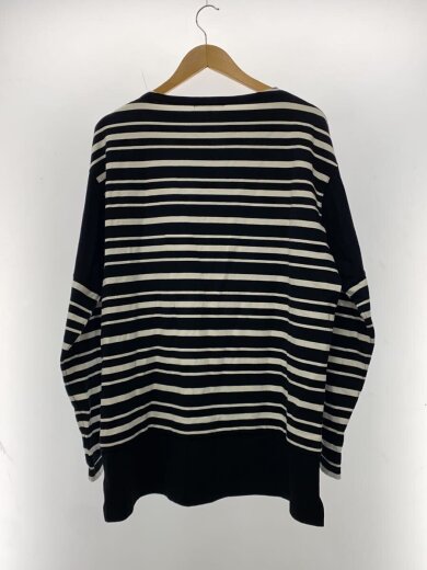 商品画像：25SS/綿度詰天竺ボーダー×綿天竺L/S TEE長袖Tシャツ/M/BLK/HO-T008/? NULL ? 2