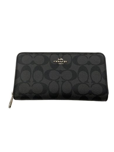 商品画像：シグネチャー/ロングジップアラウンドウォレット長財布/レザー/GRY/レディース/C4452 1