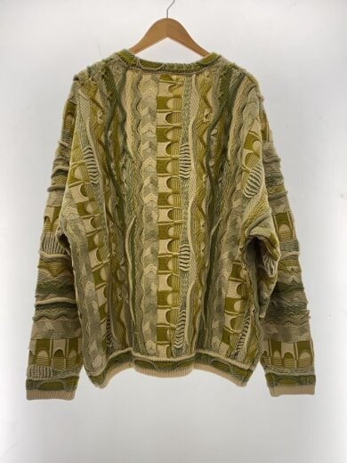商品画像：3D CREW NECK KNIT/ニット・セーター(厚手)/L/アクリル/GRN/FS1161 2