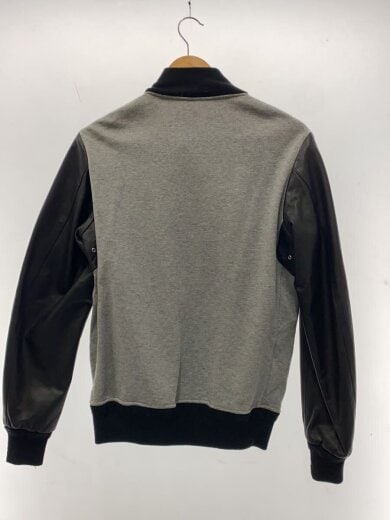 商品画像：スウェットジャージー×袖レザースタジャン/--/コットン/GRY 2