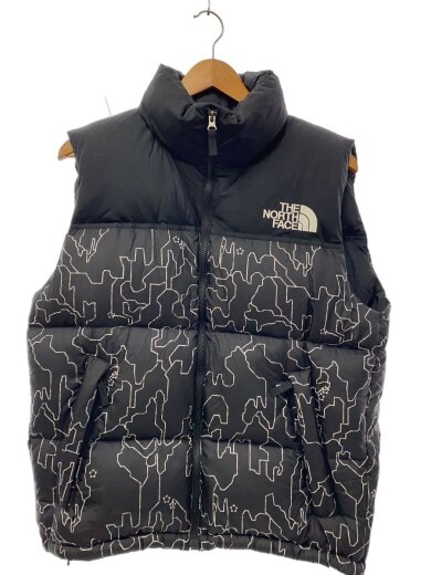 商品画像：NOVELTY NUPTSE VEST_ノベルティーヌプシベスト/S/ナイロン/BLK/総柄 1