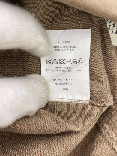 商品画像：長袖シャツ/15.5/シルク/BRW/211OJ-SH06/ATERIER GILETT SHIRTS 4