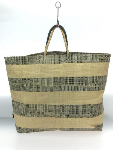 画像：agnes b.トートバッグ/--/BEG/ボーダー/MX02-03/ラフィアトートバッグ/アニエスベー4