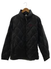 ダウンジャケット/XL/ナイロン/BLK/無地/袖口裏裾裏変色有