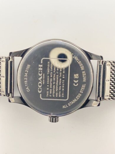 商品画像：クォーツ腕時計/アナログ/ステンレス/BLK/BLK/SS 3