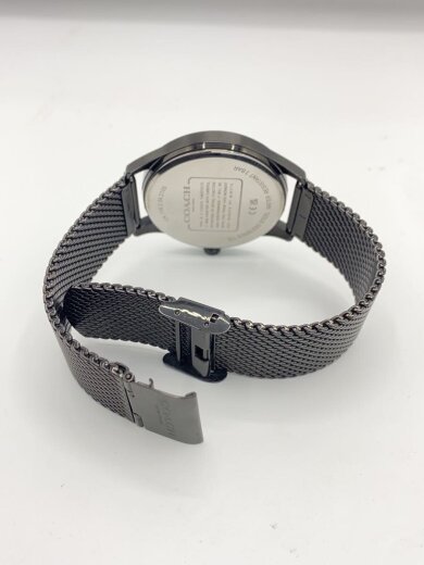 商品画像：クォーツ腕時計/アナログ/ステンレス/BLK/BLK/SS 4