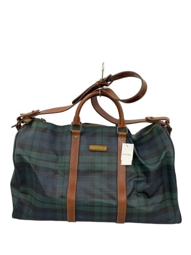 商品画像：ボストンバッグ/--/GRN/チェック 1