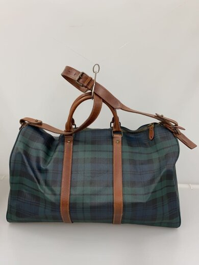 商品画像：ボストンバッグ/--/GRN/チェック 3