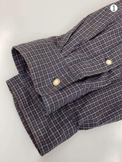 商品画像：長袖シャツ/XXL/コットン/NVY/チェック 5