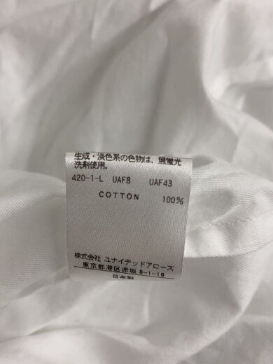 商品画像：半袖シャツ/--/コットン/WHT/無地/8616-242-0043// 5