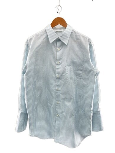 商品画像：長袖シャツ/O/コットン/BLU/ストライプ/A23SS04PS 1