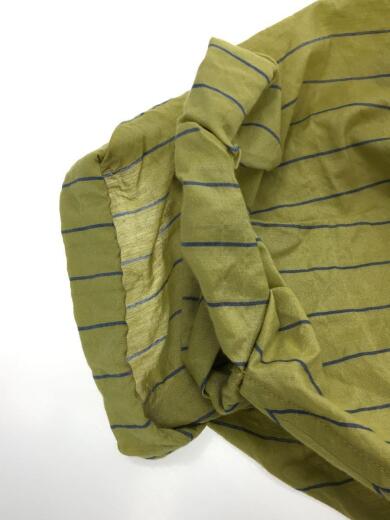 画像：TIGHTBOOTH PRODUCTION半袖シャツ/L/コットン/グリーン/ストライプ4