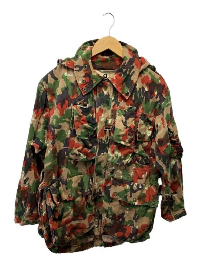 画像：MILITARYミリタリージャケット/--/コットン/GRN/カモフラ1