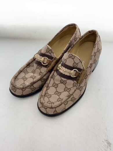GUCCI / ローファー/35/PNK/100 0531/8/ビットローファー/モノグラム GUCCI(グッチ) / ローファー/35/PNK/100 0531/8/ビットローファー