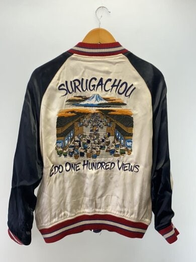 商品画像：スカジャン/40/レーヨン/WHT/4442/リバーシブル/使用感有// 2