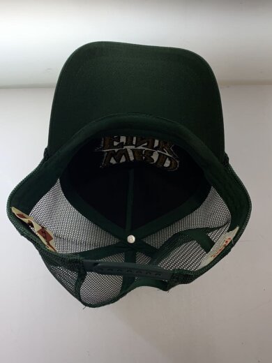 画像：WEIRDOメッシュキャップ/FREE/ポリエステル/GRN/無地/メンズ4