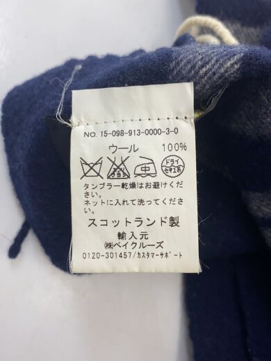 商品画像：マフラー/ウール/NVY/チェック/メンズ 3