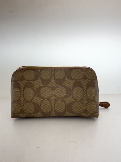 商品画像：ポーチ/メイクポーチ/PVC/BEG/総柄/シグネチャー 3