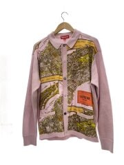カーディガン(薄手)/L/アクリル/PNK/SILK MAP CARDIGAN/23AW