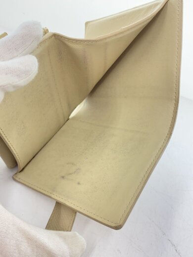 商品画像：ミディアムストラップウォレット/2つ折り財布/レザー/IVO/レディース/角スレ、使用感有 6