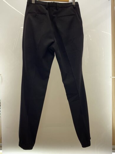 商品画像：1タック/スラックスパンツ/2/ウール/BLK/無地 2