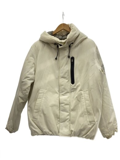 商品画像：ダウンジャケット/M/ポリエステル/WHT/無地/6182198/使用感有 1