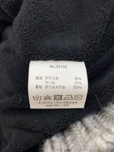 商品画像：カーディガン(厚手)/XL/アクリル/GRY/22142/カウチンニットカーディガン 4