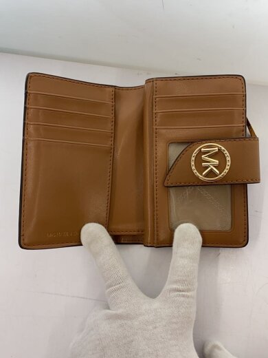 商品画像：2つ折り財布/PVC/WHT/総柄/レディース/32F1GGR8B※コインポケット使用感有 4