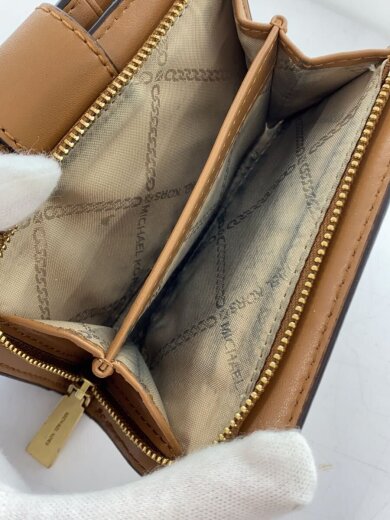 商品画像：2つ折り財布/PVC/WHT/総柄/レディース/32F1GGR8B※コインポケット使用感有 5