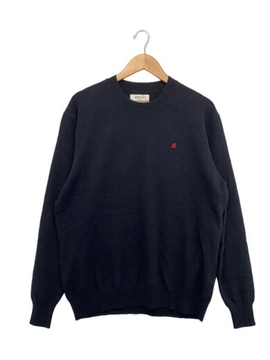 商品画像：ニット・セーター(厚手)/L/ウール/BLK/無地// 1