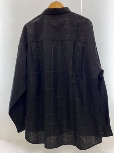 商品画像：長袖シャツ/L/ポリエステル/BLK/CTE-26S401-CHECK 2