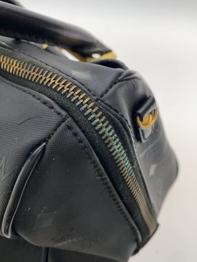 商品画像：ボストンバッグ/--/BLK/総柄/サビ・内側汚れ・使用感有り 8