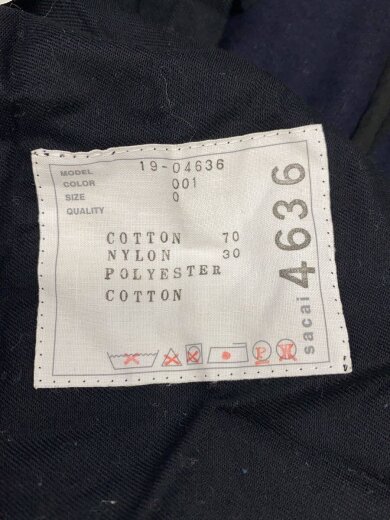 商品画像：ボトム/0/コットン/BLK/無地/19-04636 3