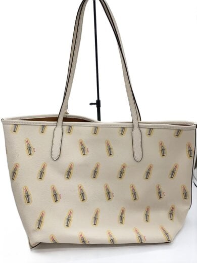 商品画像：ハンドバッグ/レザー/WHT/総柄/C3246 3