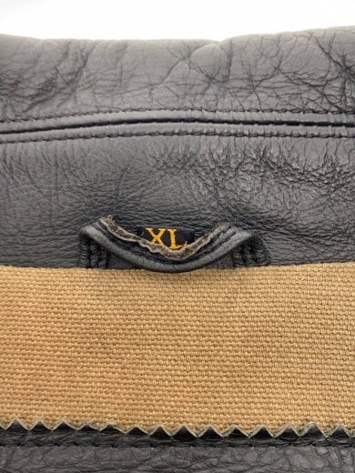 商品画像：ダブルライダースジャケット/XL/レザー/BLK/無地/汚れ・袖擦れ有り 4