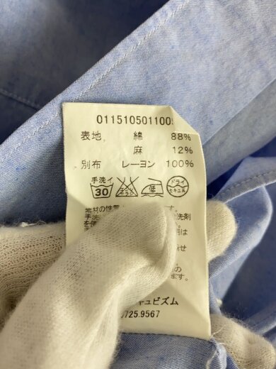 商品画像：長袖シャツ/2/コットン/BLU/0115105011009 4