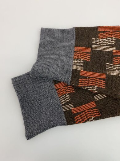 商品画像：ニット・セーター(厚手)/3/ウール/BRW/総柄/20WCM-N11309 5