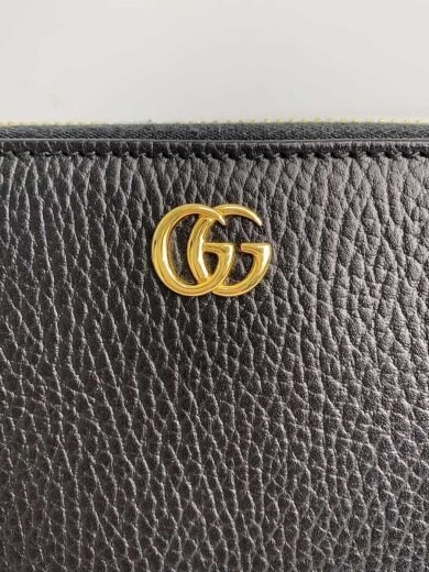 商品画像：長財布/レザー/BLK/無地/レディース/456117496334// 3