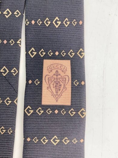 商品画像：ネクタイ/シルク/BLK/総柄/メンズ 3