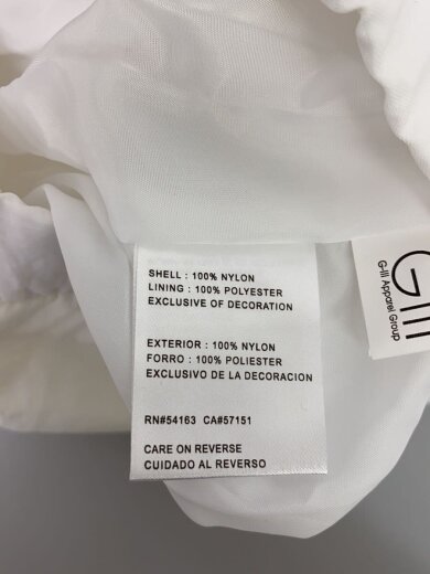 商品画像：ナイロンジャケット/S/ナイロン/WHT/LS35X158 4
