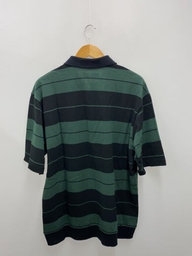 商品画像：ポロシャツ/L/コットン/GRN/ボーダー 2