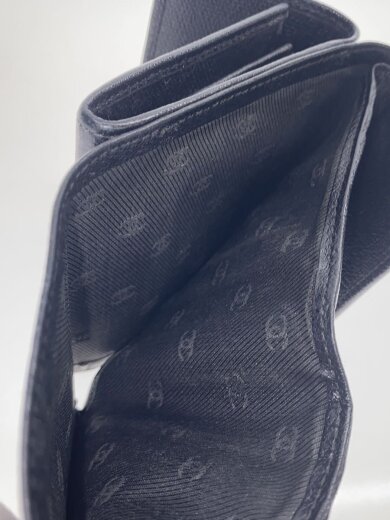 画像：CHANEL3つ折り財布/--/BLK/無地/レディース//6