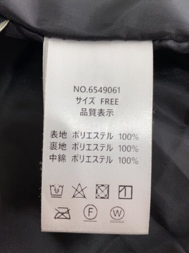 商品画像：ダウンベスト/FREE/ポリエステル/ブラック/6549061/中綿フードベスト// 4