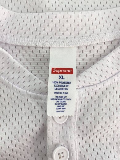 商品画像：カットソー/XL/ポリエステル/WHT/SlogoBaseballHenley// 3